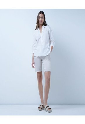 Bermuda Para Mujer  Color Camel Marca Ostu #40100071