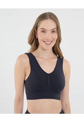 Top Para Mujer Seamless Con Copas Color Negro Marca Ostu #40220398