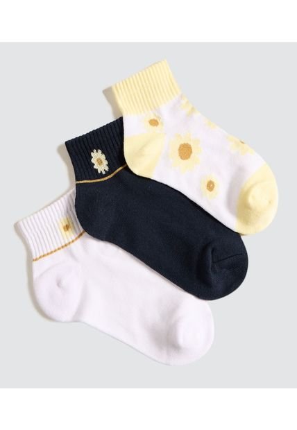 Medias Infantil Niña Tobillera Color Negro Marca Ostu #90980116
