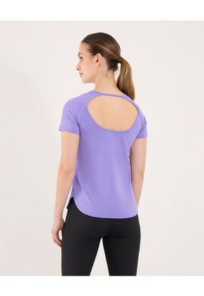 Camiseta Para Mujer Manga Corta Cuello Redondo Color Lila Marca Ostu #40092642