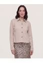 Chaqueta Desestructurada  Para Mujer Beige Ostu de Ostu