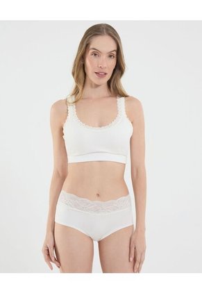 Panty Para Mujer Cachetero Color Marfil Marca Ostu #40800082