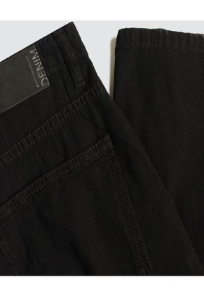 Jean Para Mujer Wide-Leg Color Negro Marca Ostu #40160459