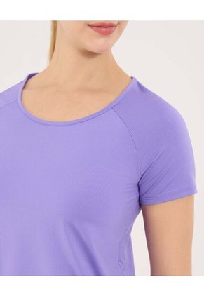 Camiseta Para Mujer Manga Corta Cuello Redondo Color Lila Marca Ostu #40092642