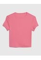 Crop Top Para Mujer Manga Corta Color Rosado  Marca Ostu #40091829 de Ostu