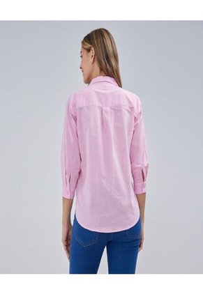 Camisa Para Mujer Manga Larga Color Rosa Marca Ostu #40010218