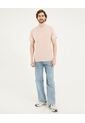 Camiseta Para Hombre Manga Corta Color Rosa Marca Ostu #60091567 de Ostu