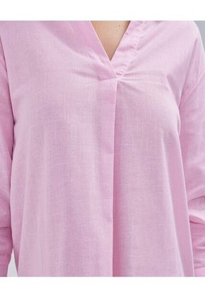 Camisa Para Mujer Manga Larga Color Rosa Marca Ostu #40010218