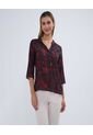 Blusa Para Mujer Manga 3/4 Color Azul  Marca Ostu #40121036 de Ostu