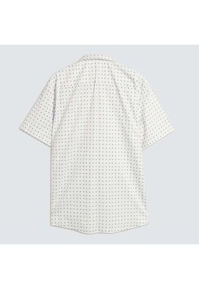 Camisa Para Hombre Manga Corta Con Bolsillo Color Blanco Marca Ostu #60010748