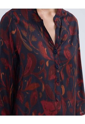 Blusa Para Mujer Manga 3/4 Color Azul  Marca Ostu #40121036