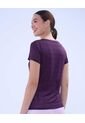 Camiseta Para Mujer Manga Corta Color Morado Marca Ostu #40092271 de Ostu