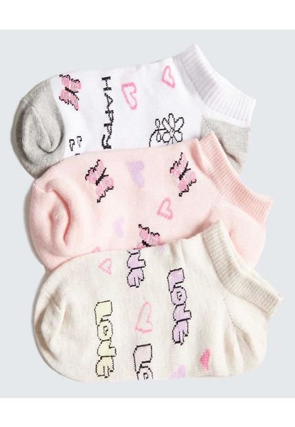 Medias Infantil Niña Invisible Color Negro Marca Ostu #90980122