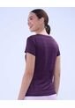 Camiseta Para Mujer Manga Corta Color Morado Marca Ostu #40092271 de Ostu