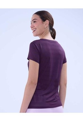 Camiseta Para Mujer Manga Corta Color Morado Marca Ostu #40092271