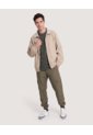 Chaqueta Harrington Essential  Para Hombre Beige Ostu de Ostu