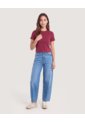 Jean Barrel Denim  Para Mujer Azul Ostu de Ostu