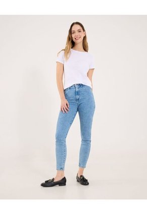 Jean Para Mujer Skinny Color Azul  Marca Ostu #40160422