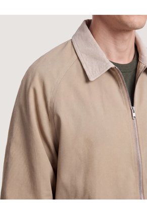 Chaqueta Harrington Essential  Para Hombre Beige Ostu