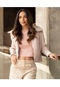 Jean Barrel   Para Mujer Beige Ostu de Ostu