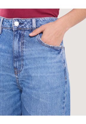 Jean Barrel Denim  Para Mujer Azul Ostu