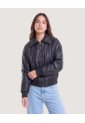 Chaqueta Pu  Para Mujer Negro Ostu de Ostu