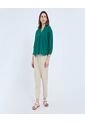 Camisa Para Mujer Manga 3/4 Color Verde Marca Ostu #40010298 de Ostu