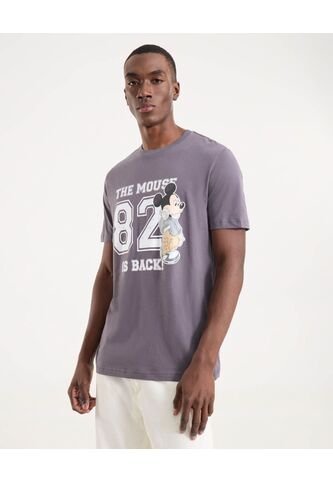 Camiseta Para Hombre Manga Corta Cuello Redondo Color Gris Marca Ostu #60091745 Ostu