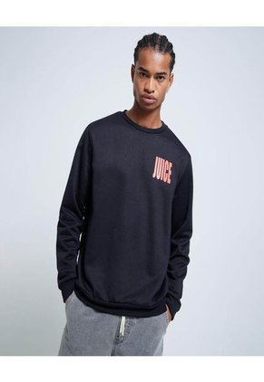 Buzo Para Hombre Cuello Redondo Color Negro Marca Ostu #60060377