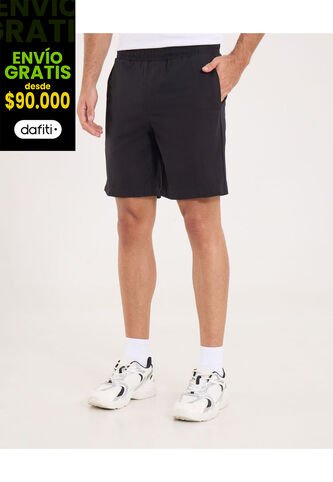 Bermuda Para Hombre Jogger Corto Color Negro Marca Ostu #60100457 Ostu