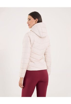 Chaqueta Para Mujer Acolchada Color Crema Marca Ostu #40080198