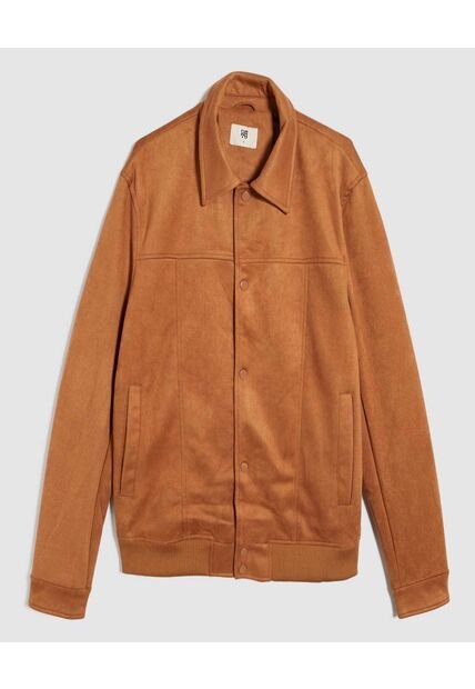 Chaqueta Para Hombre Bomber Color Café  Marca Ostu #60080160