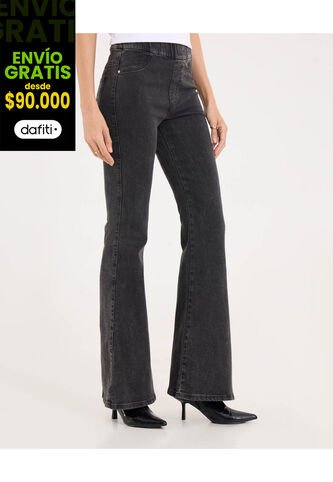 Jean Para Mujer Jeggings Flare Color Negro Marca Ostu #40160575 Ostu