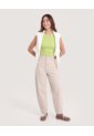 Tank Top Cuello Redondo  Para Mujer Verde Ostu de Ostu