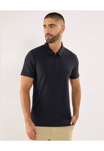 Polo Para Hombre Cuello Maquina Sin Bolsillo Color Azul Marca Ostu #60110847 Ostu