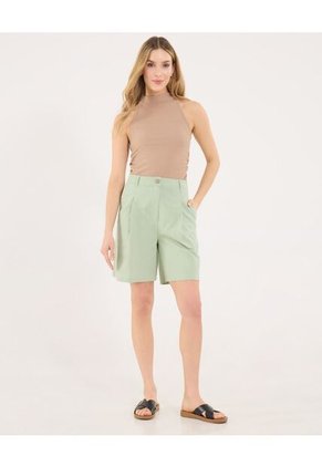Short Para Mujer Multiusos Plano Color Verde Marca Ostu #40190368