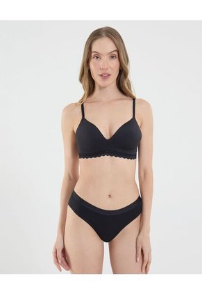 Brasier Para Mujer Monocopa Color Negro Marca Ostu #40830020