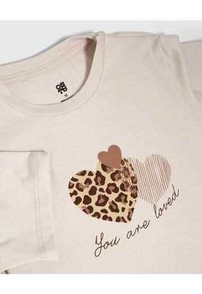 Pijama Infantil Niña M/C P/L Color Camel Marca Ostu #90040085