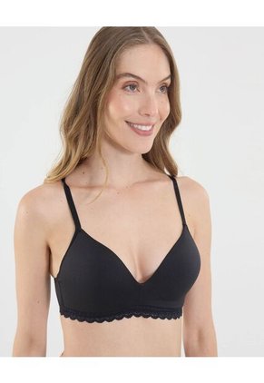 Brasier Para Mujer Monocopa Color Negro Marca Ostu #40830020