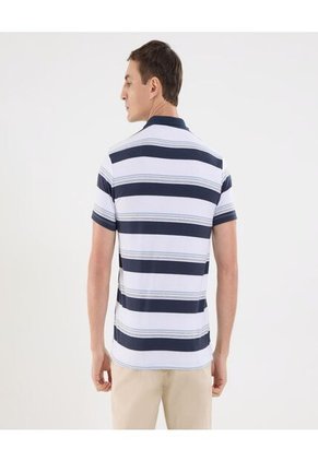 Polo Para Hombre Cuello Tejido Con Bolsillo Color Blanco Marca Ostu #60110772