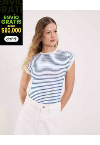 Body Para Mujer Manga Corta Color Crudo Marca Ostu #40200188 Ostu