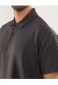 Polo Para Hombre Cuello Maquina Sin Bolsillo Color Gris Marca Ostu #60110815 de Ostu