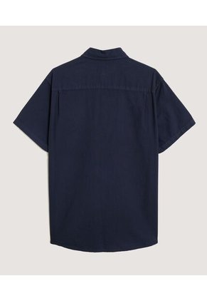 Camisa Para Hombre Manga Corta Con Bolsillo Cuello Casual M Color Azul Marca Ostu #60010810