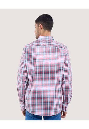 Camisa Para Hombre Manga Larga Con Bolsillo Cuello Casual M Color Blanco Marca Ostu #60010827