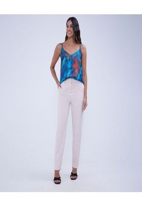 Top Para Mujer Cuello V Color Azul Marca Ostu #40220359