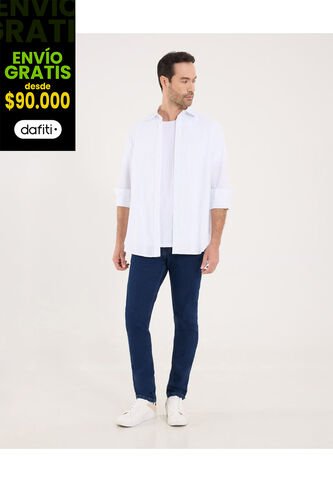 Jean Para Hombre Skinny Color Azul Marca Ostu #60160441 Ostu