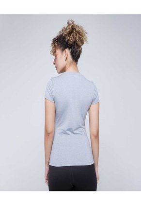 Camiseta Para Mujer Manga Corta Cuello V Color Gris Marca Ostu #40091888