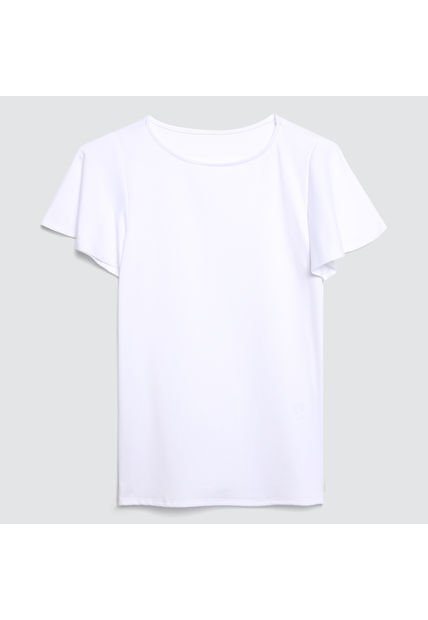 Camiseta Para Mujer Manga Corta Color Hueso Marca Ostu #40091626