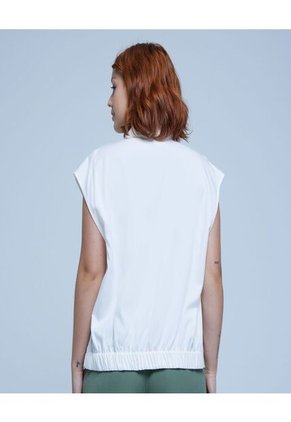 Camisa Para Mujer Manga Sisa Color Blanco Marca Ostu #40010169