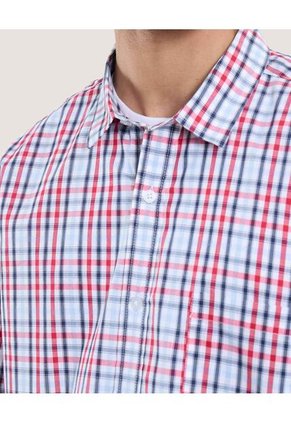 Camisa Para Hombre Manga Larga Con Bolsillo Cuello Casual M Color Blanco Marca Ostu #60010827